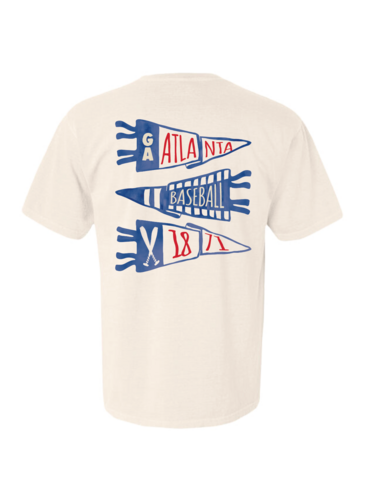 Atlanta Baseball Pennant Crewneck & Tee
