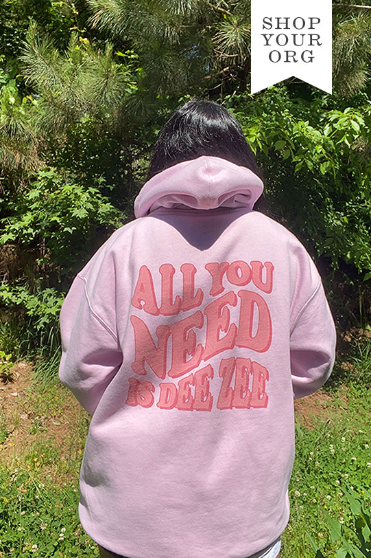 All You Need Light Pink Hoodie