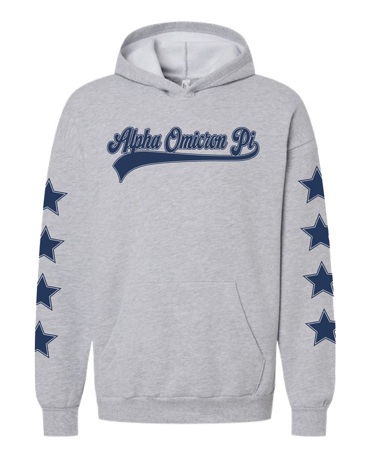 Star Sleeve Baseball Sorority Hoodie