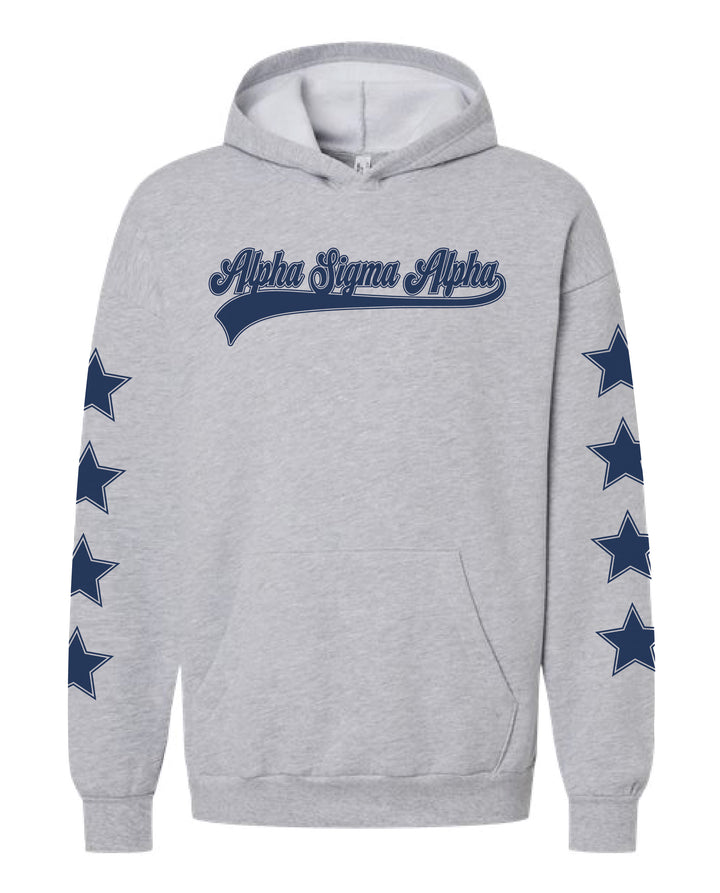 Star Sleeve Baseball Sorority Hoodie