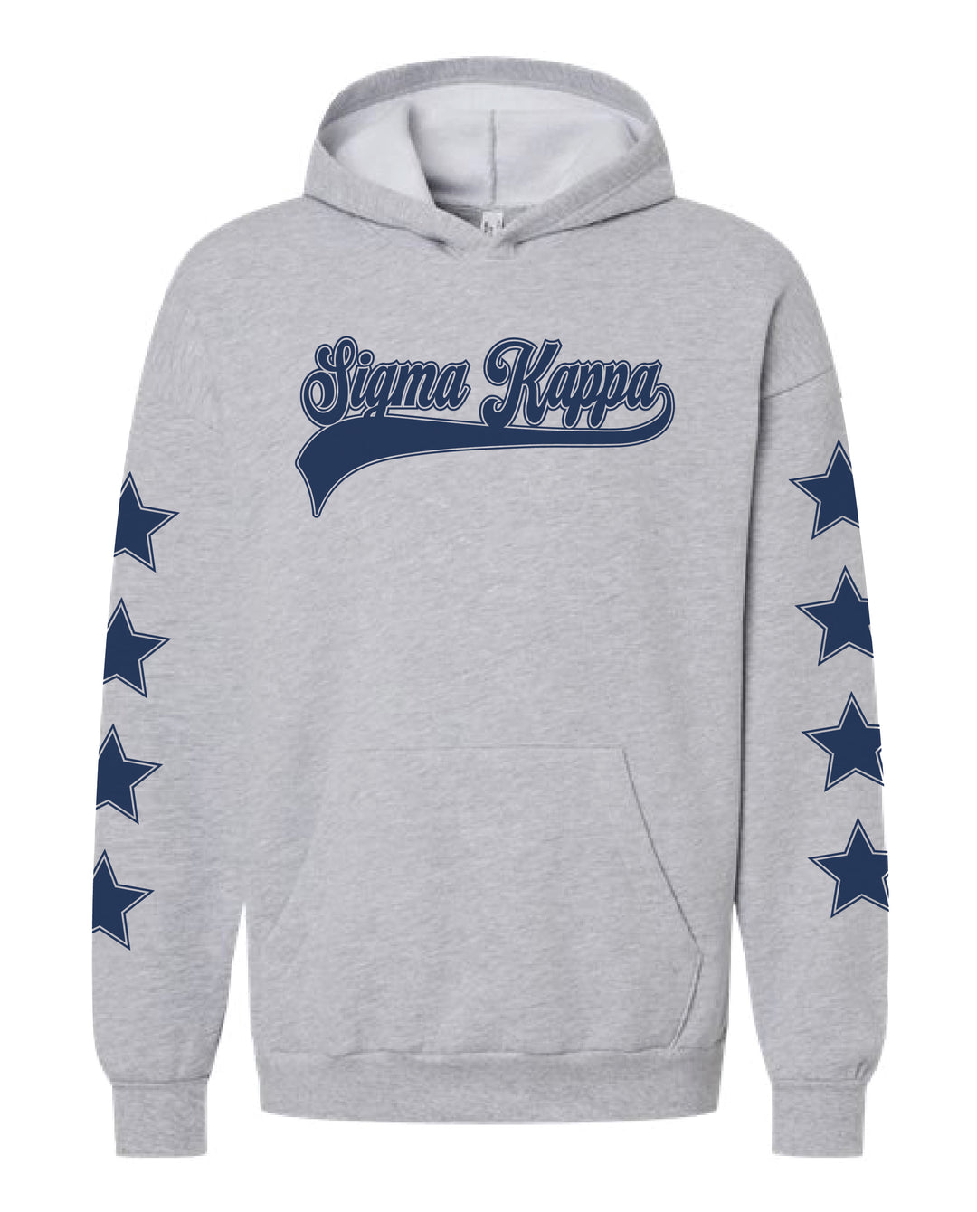 Star Sleeve Baseball Sorority Hoodie