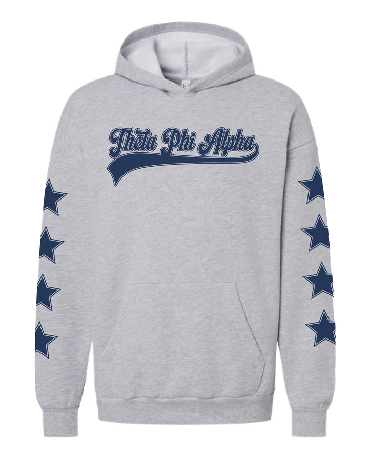 Star Sleeve Baseball Sorority Hoodie