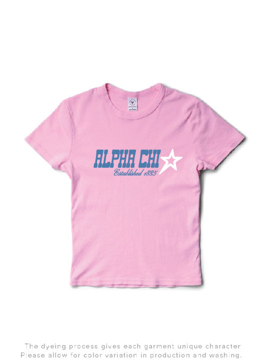 Bubblegum Star Sorority Baby Tee