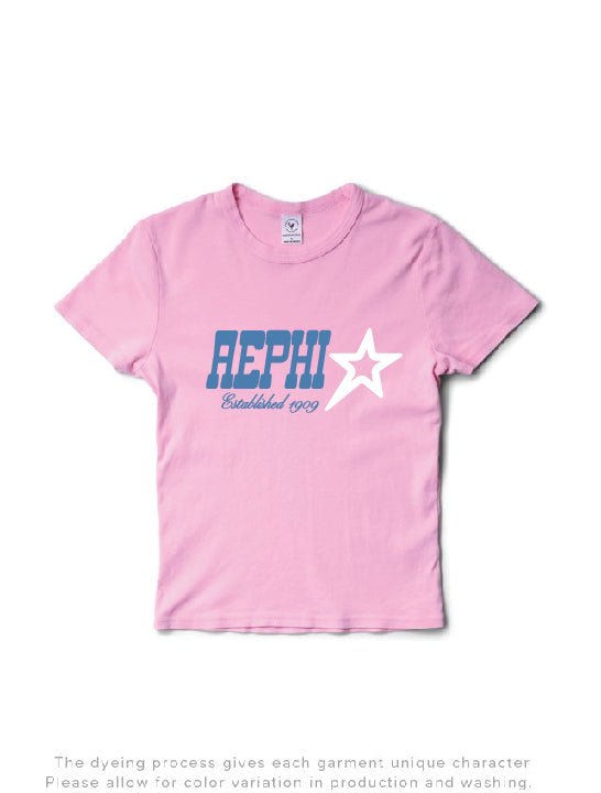 Bubblegum Star Sorority Baby Tee