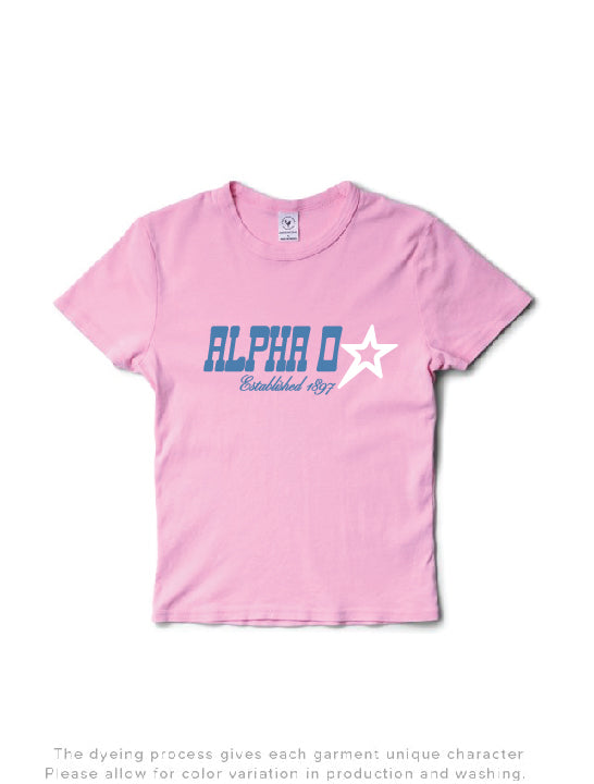 Bubblegum Star Sorority Baby Tee