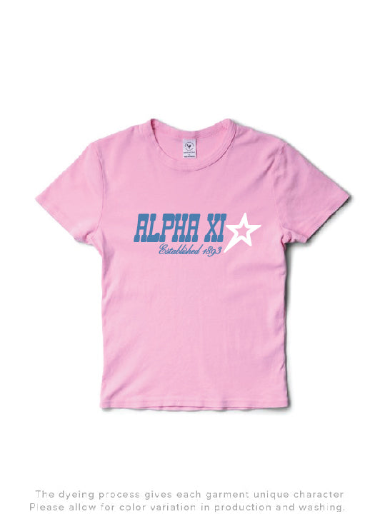 Bubblegum Star Sorority Baby Tee