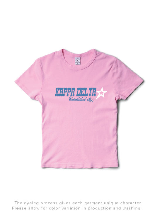 Bubblegum Star Sorority Baby Tee