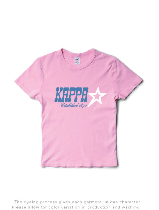 Bubblegum Star Sorority Baby Tee