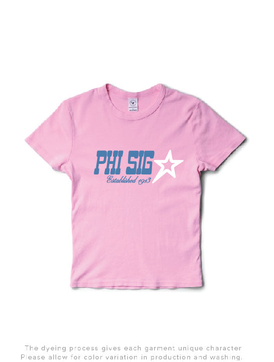 Bubblegum Star Sorority Baby Tee