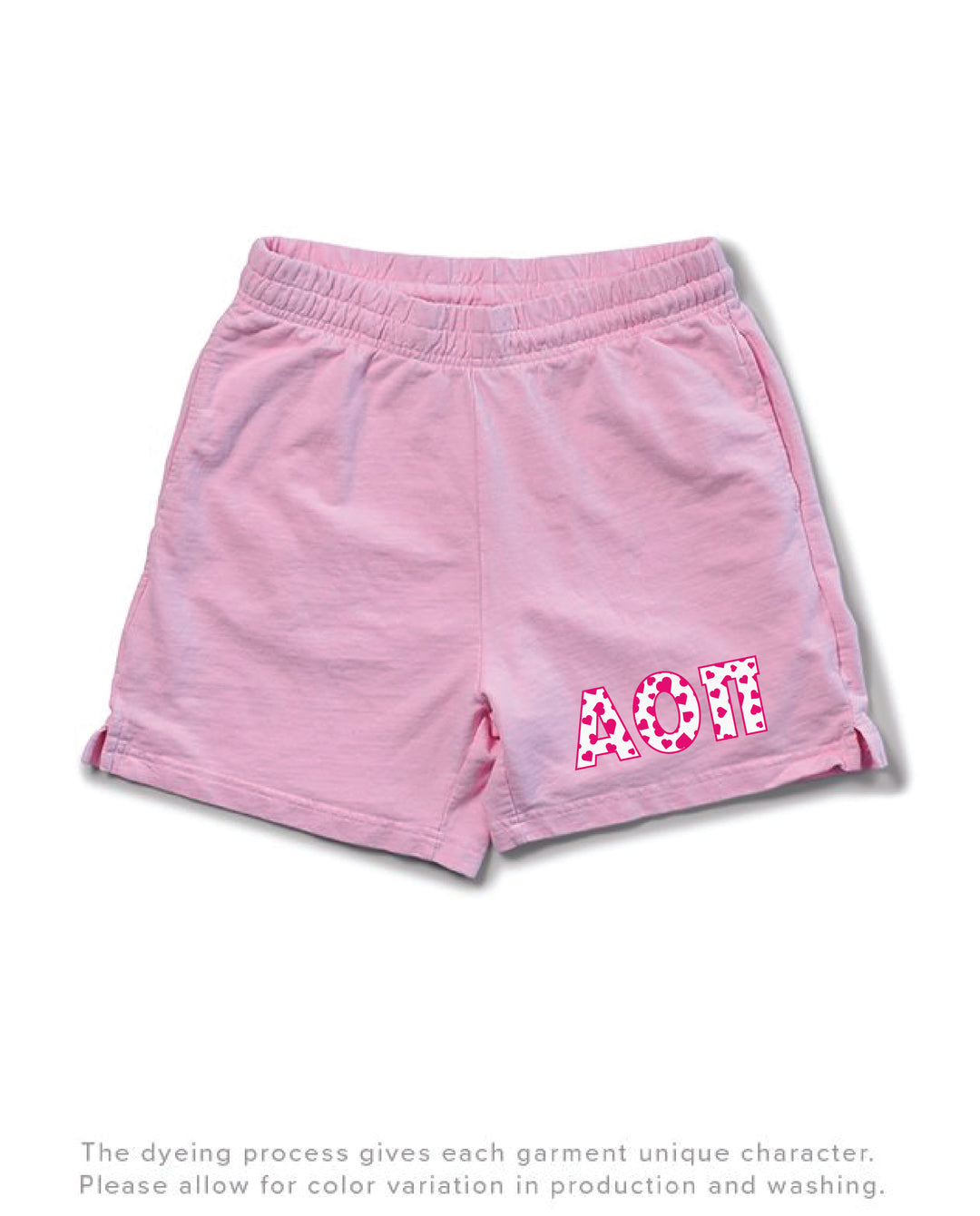 Bubblegum Heart Set Sorority Light Weight Shorts