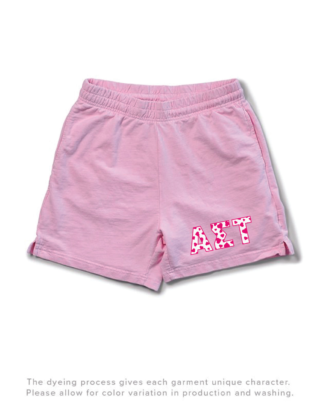 Bubblegum Heart Set Sorority Light Weight Shorts