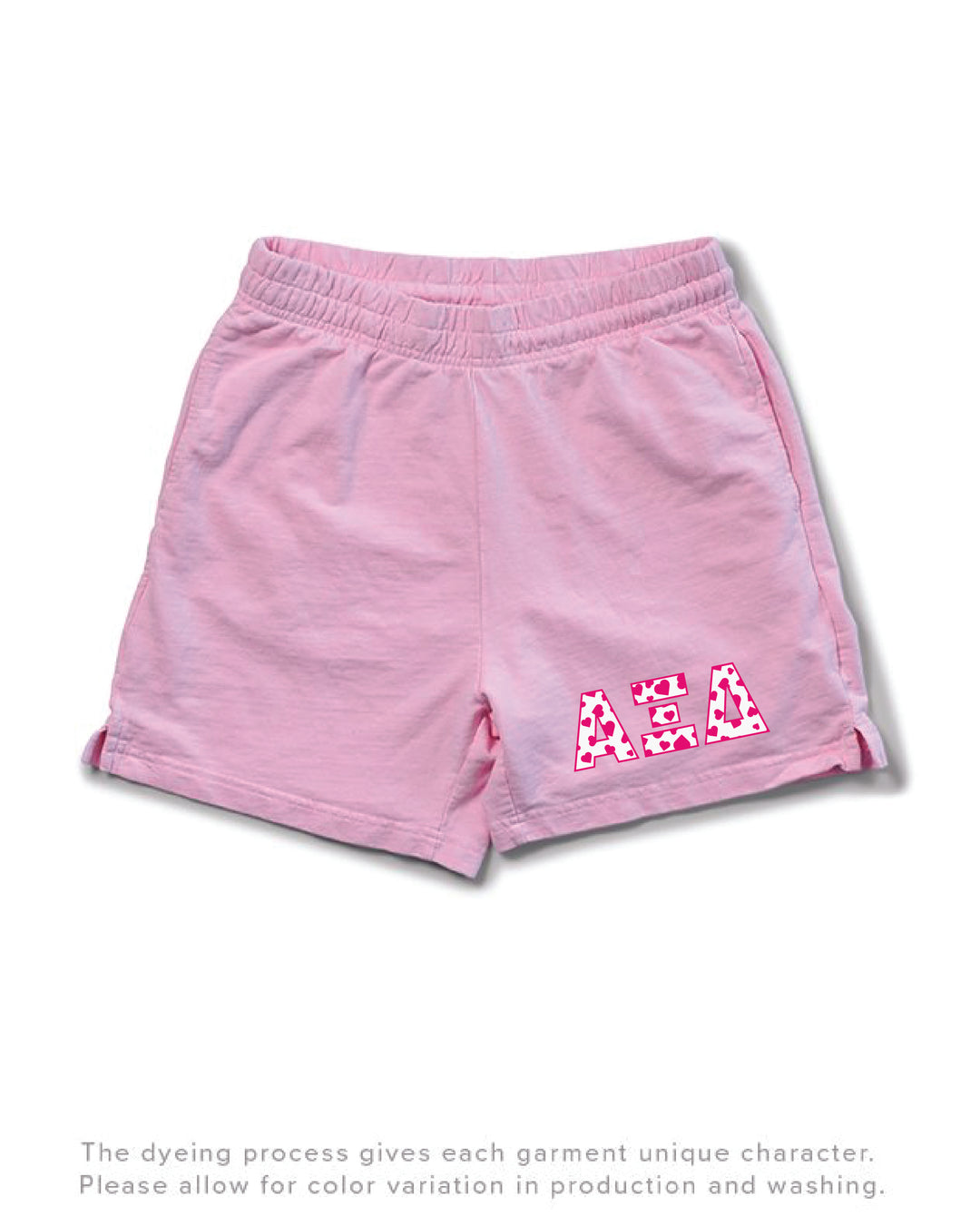 Bubblegum Heart Set Sorority Light Weight Shorts