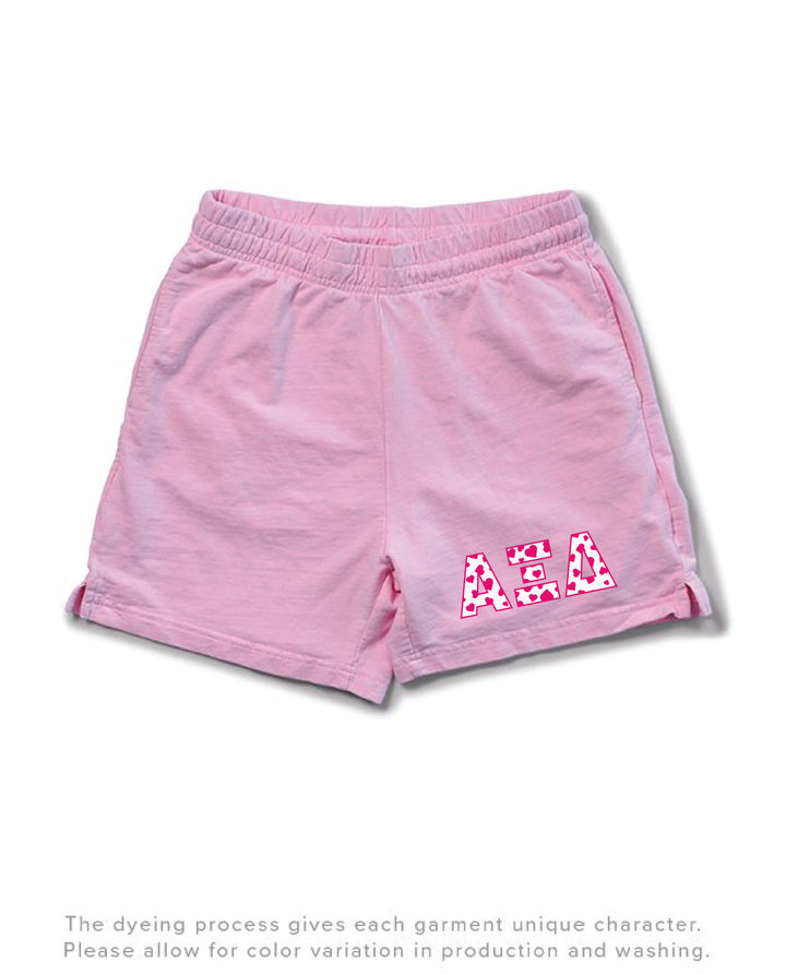 Bubblegum Heart Set Sorority Light Weight Shorts