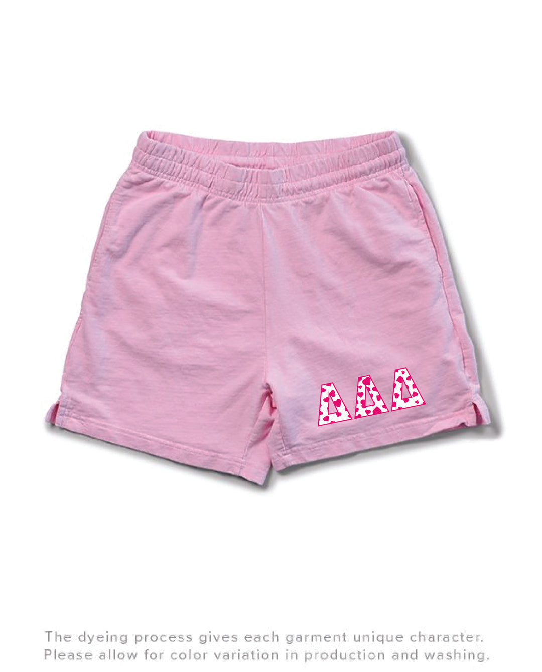 Bubblegum Heart Set Sorority Light Weight Shorts