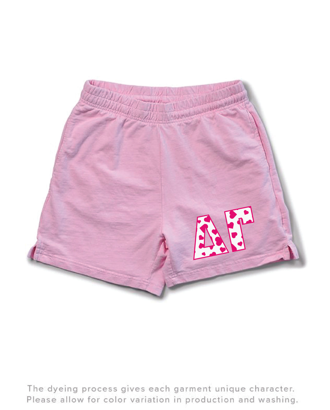 Bubblegum Heart Set Sorority Light Weight Shorts