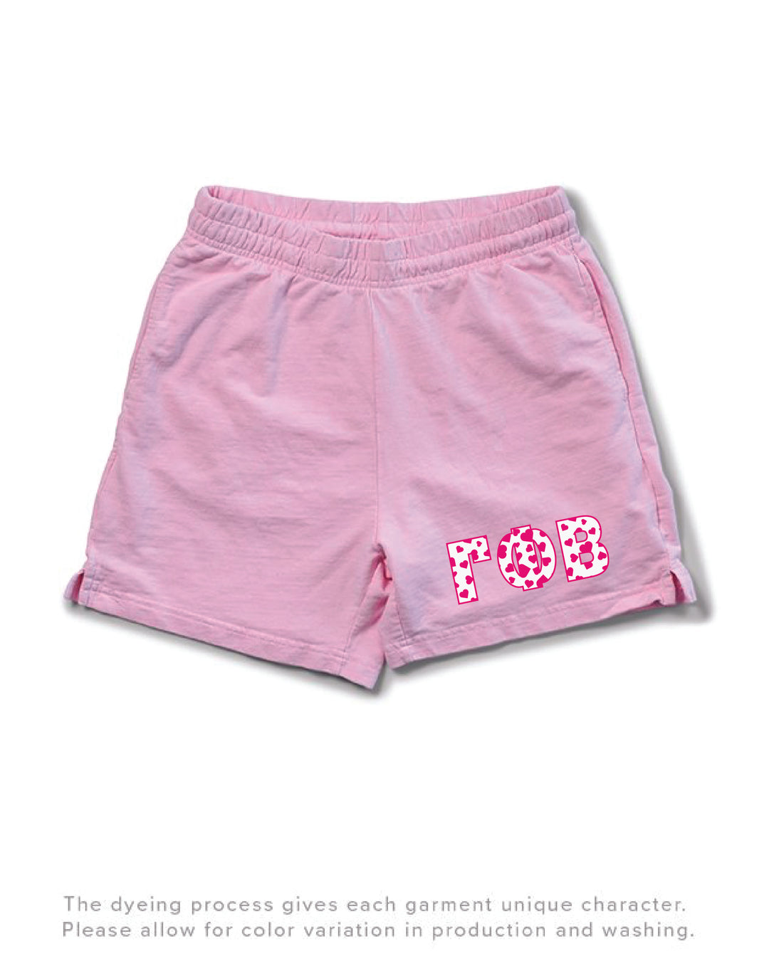 Bubblegum Heart Set Sorority Light Weight Shorts