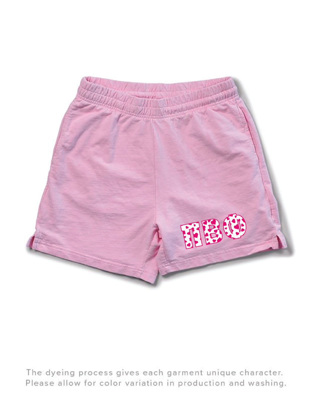 Bubblegum Heart Set Sorority Light Weight Shorts