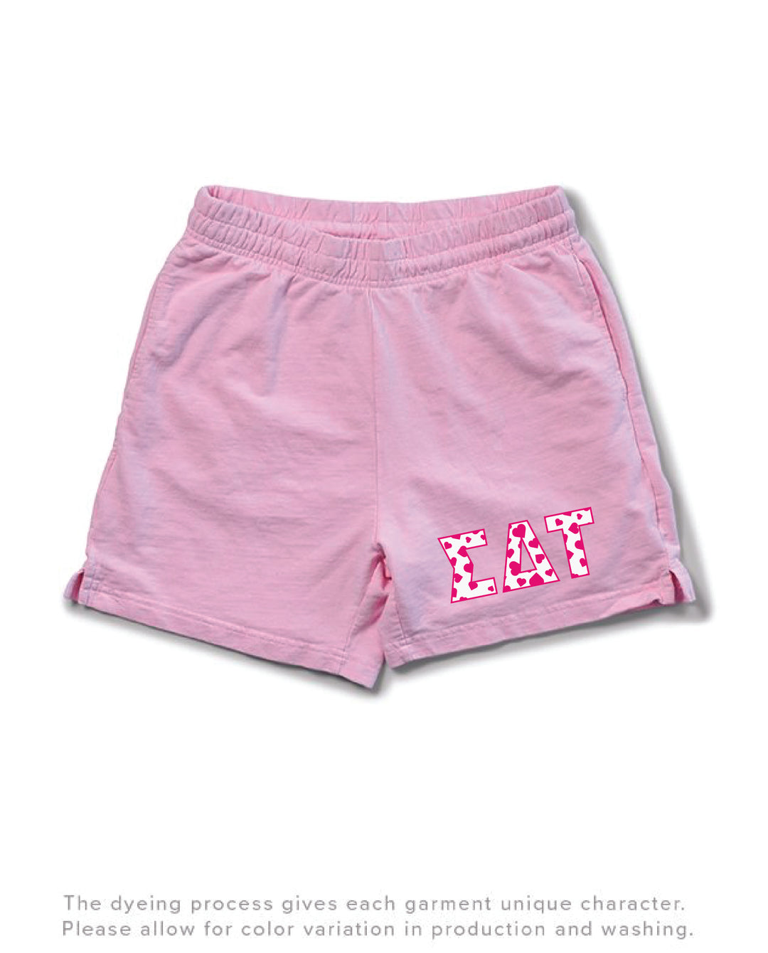 Bubblegum Heart Set Sorority Light Weight Shorts