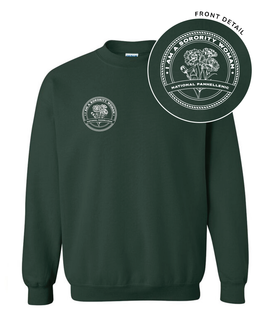 I Am A Sorority Women Crest Crewneck