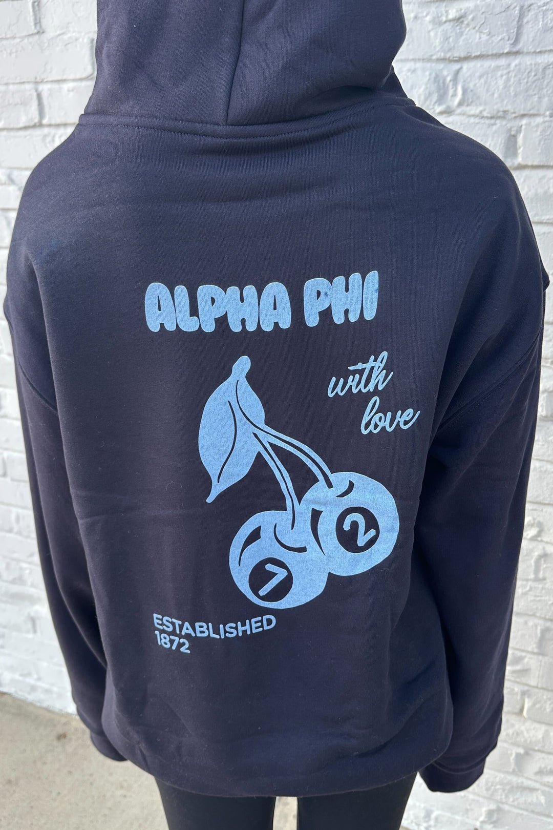 With Love Cherry Heavy Weight Sorority Hoodie