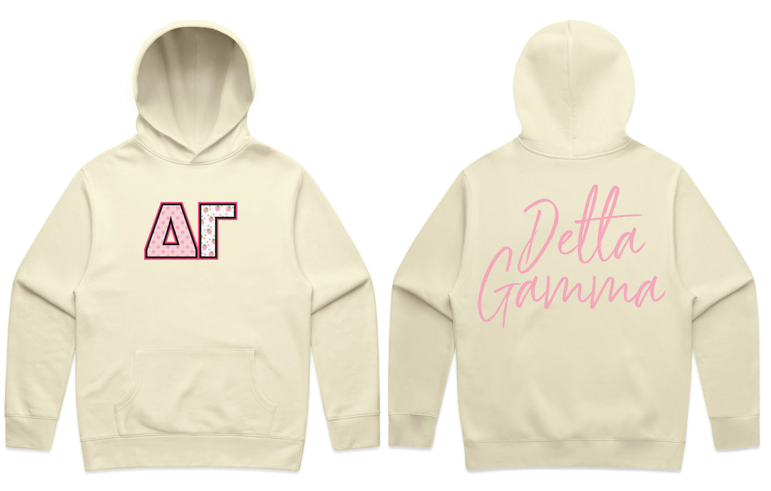 Delta Gamma Coquette Butter Heavy Weight Sorority Hoodie