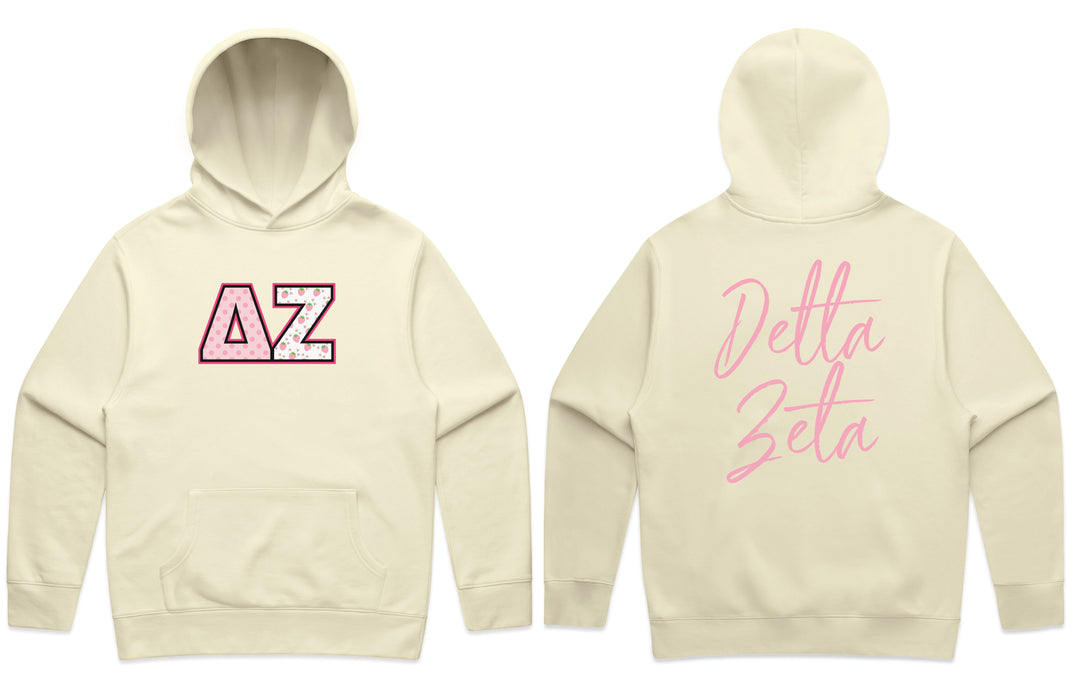 Delta Zeta Coquette Butter Heavy Weight Sorority Hoodie