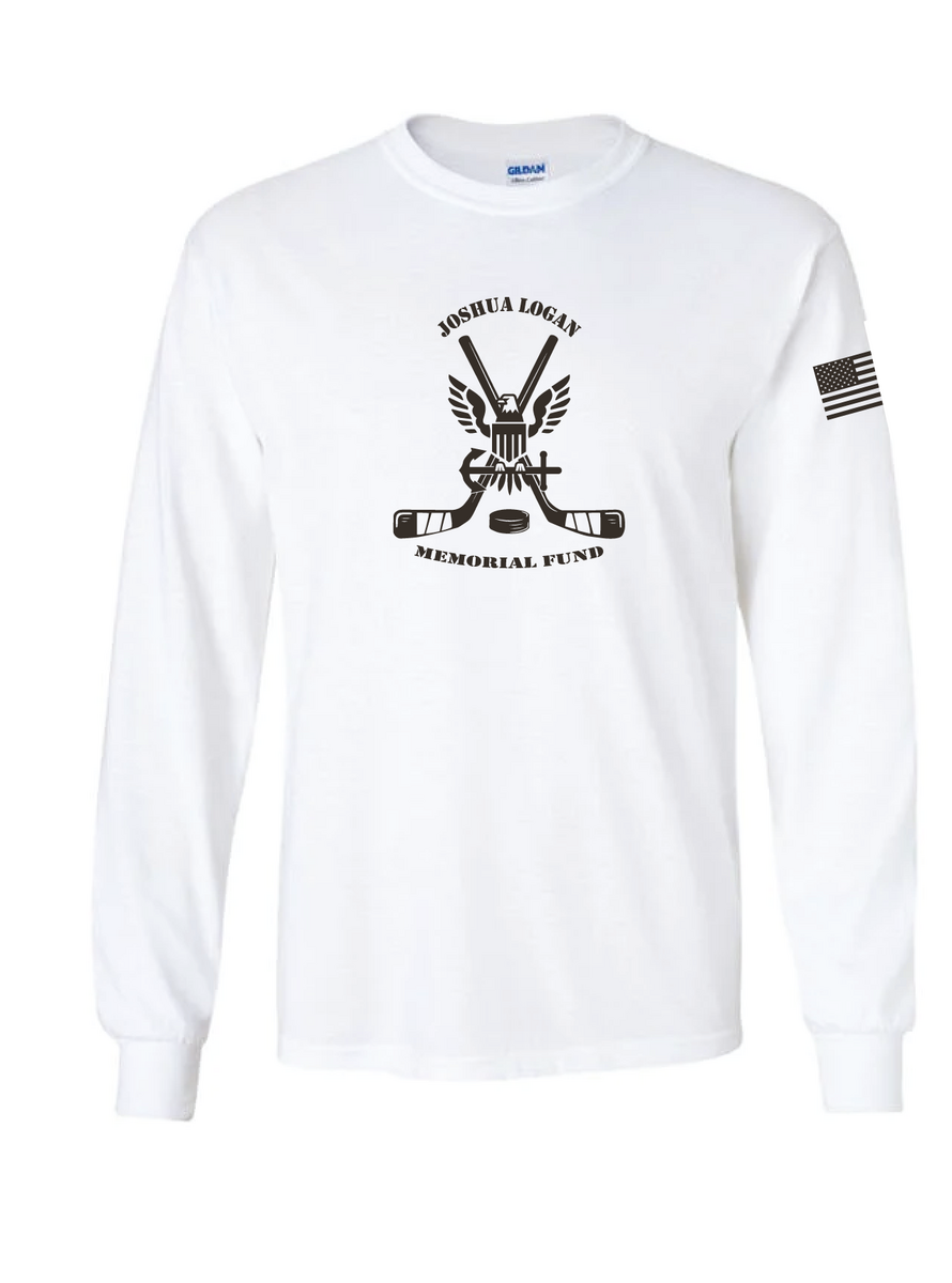 Joshua Logan Memorial Fund Merch - Long Sleeve - Gildan - White