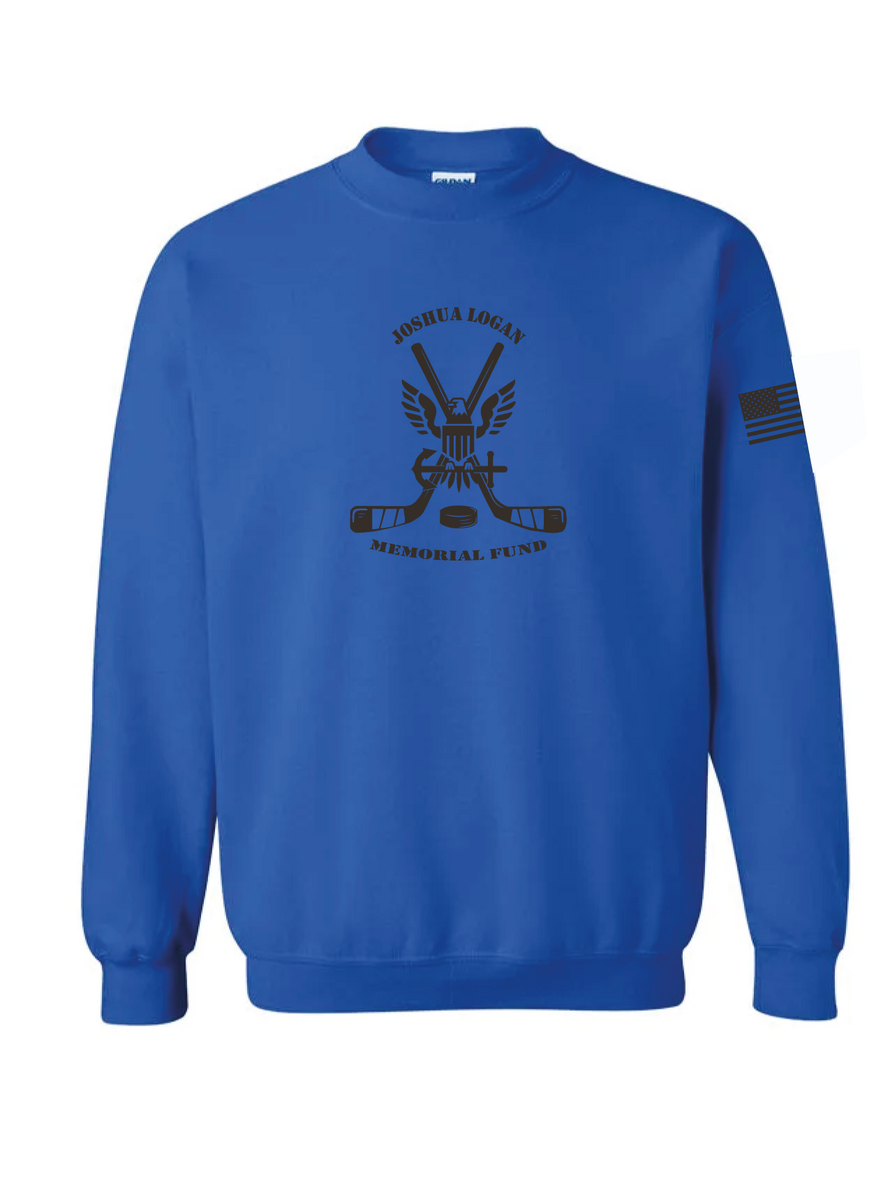 Joshua Logan Memorial Fund Merch - Crew - Gildan - Royal