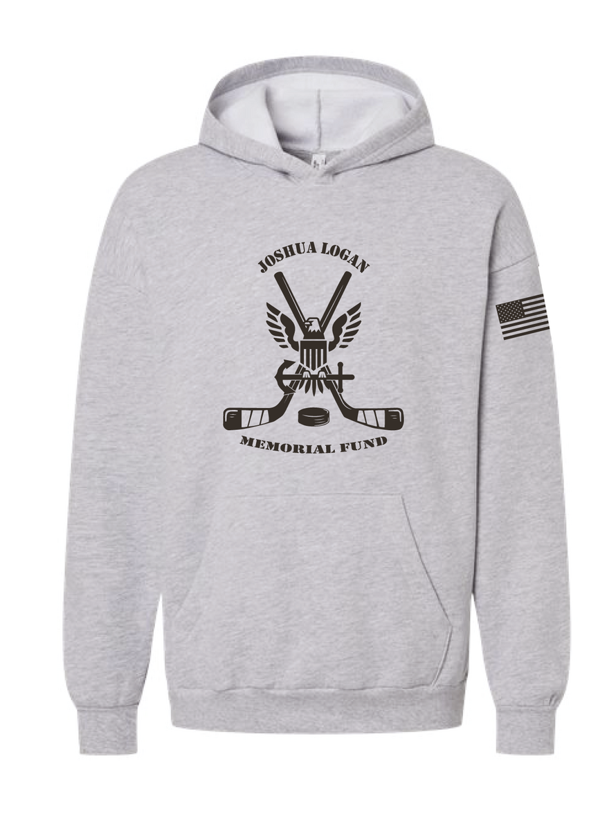 Joshua Logan Memorial Fund Merch - Hood - American Apparel - Heather Grey