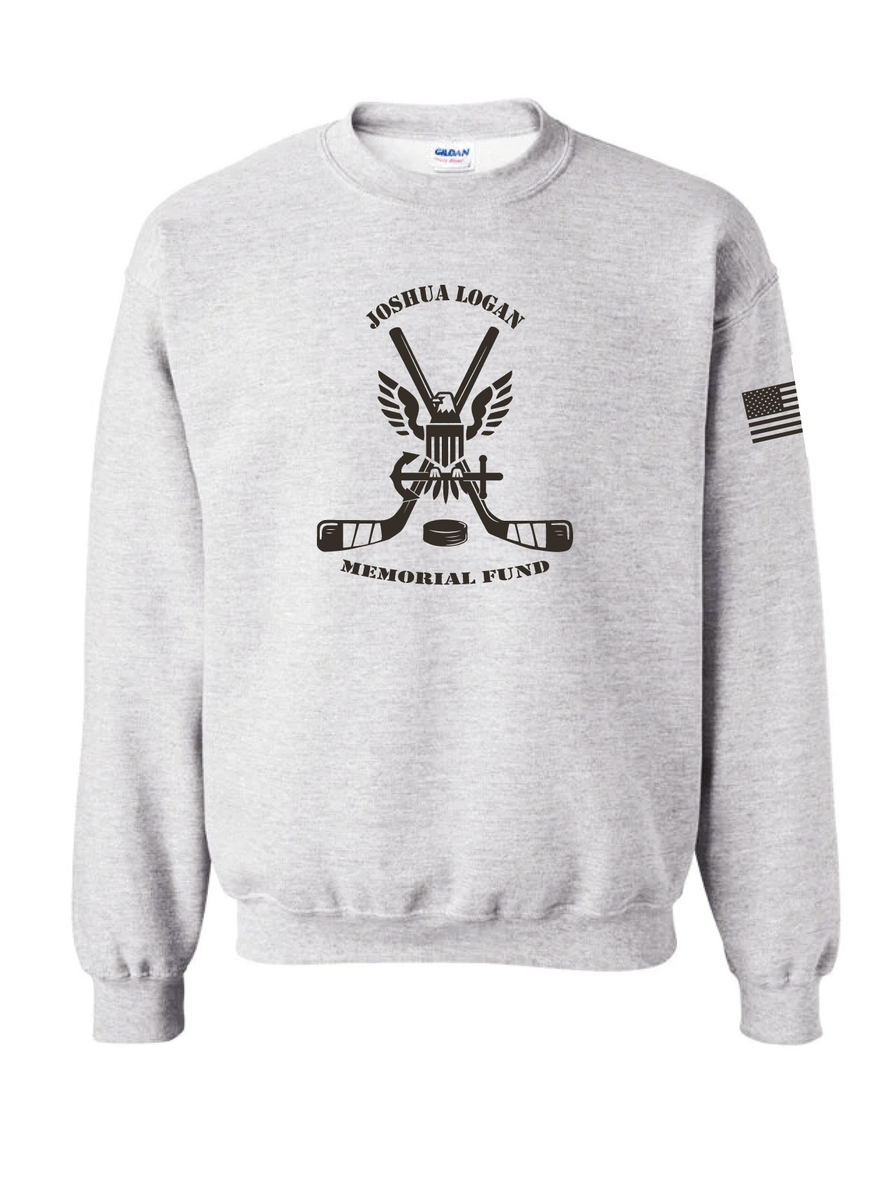 Joshua Logan Memorial Fund Merch - Crew - Gildan - Ash
