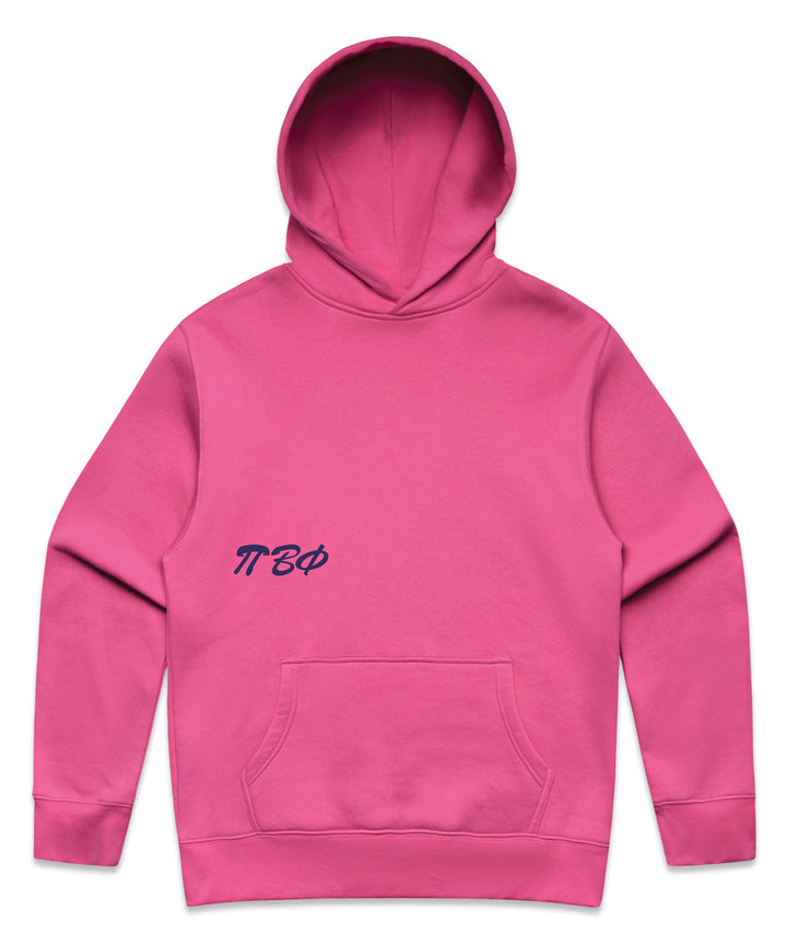 Cursive Embroidered Greek Letter Sorority Hoodie