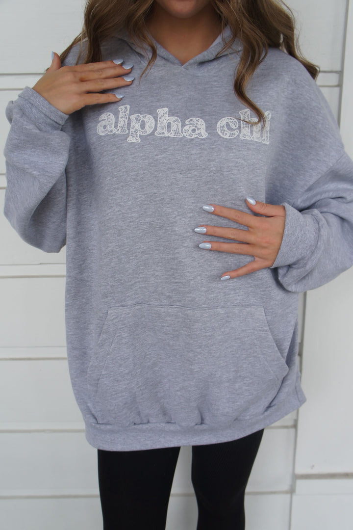 Lace Printed Sorority Hoodie