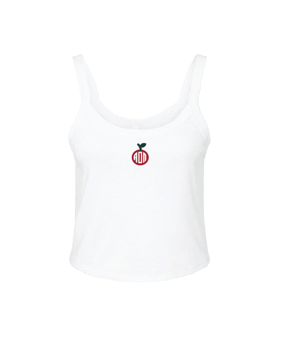 Apple Embroidered Greek Letter Sorority Tank