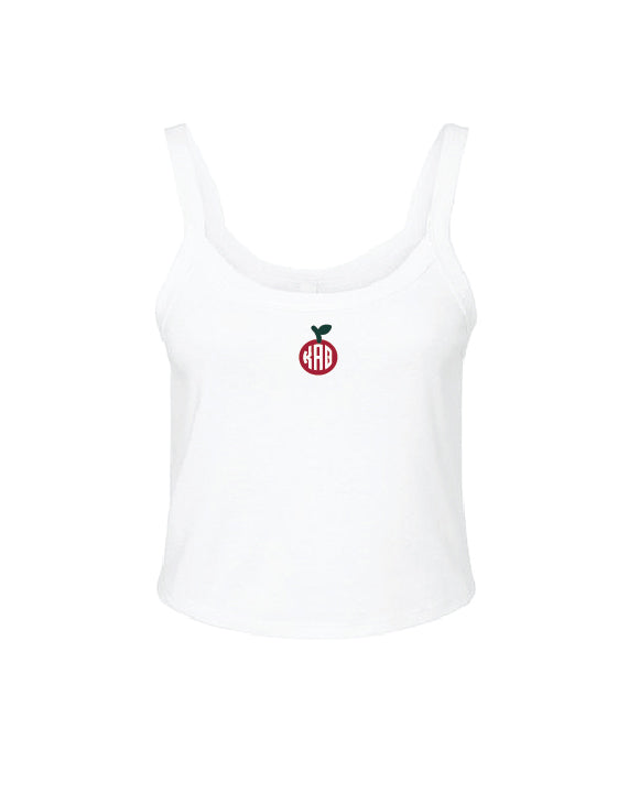 Apple Embroidered Greek Letter Sorority Tank