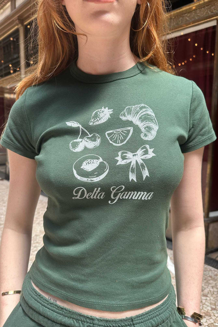 Collage Alpine Sorority Baby Tee
