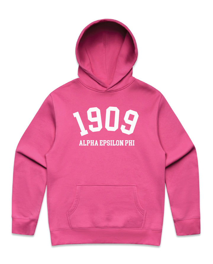 Est Year Hot Pink Heavy Weight Sorority Hoodie