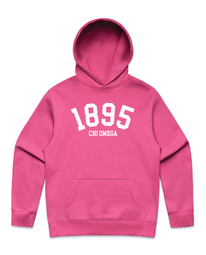 Est Year Hot Pink Heavy Weight Sorority Hoodie