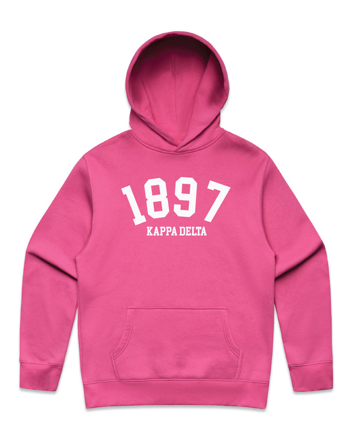 Est Year Hot Pink Heavy Weight Sorority Hoodie