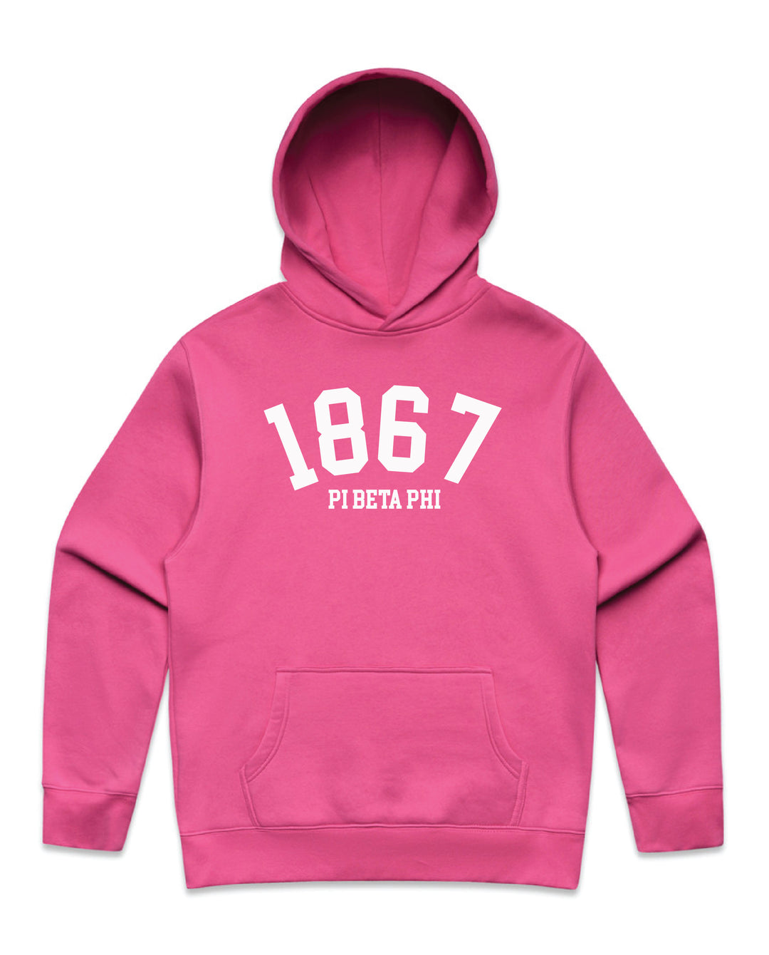 Est Year Hot Pink Heavy Weight Sorority Hoodie
