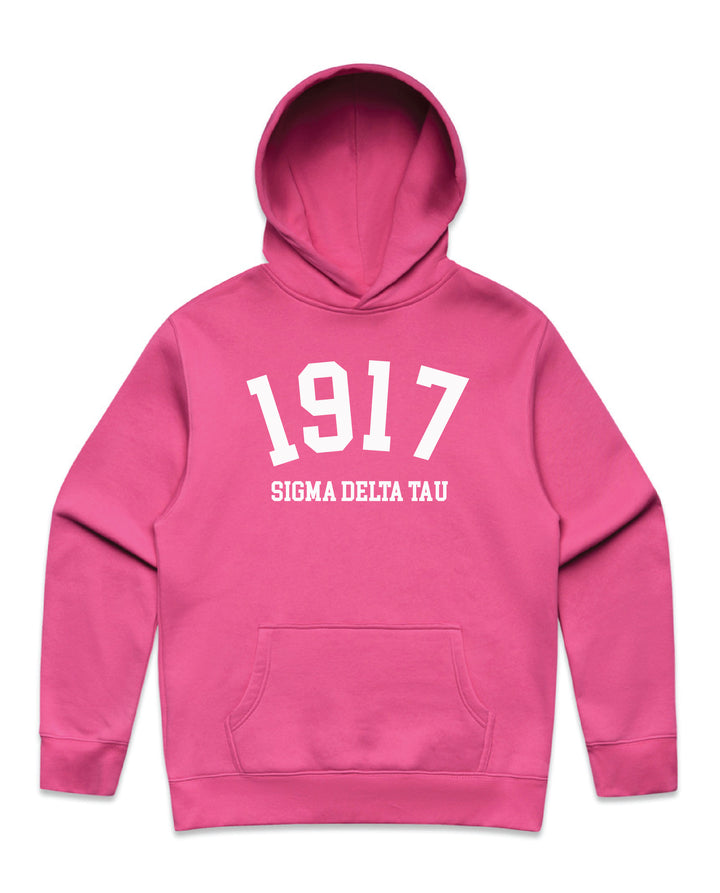 Est Year Hot Pink Heavy Weight Sorority Hoodie