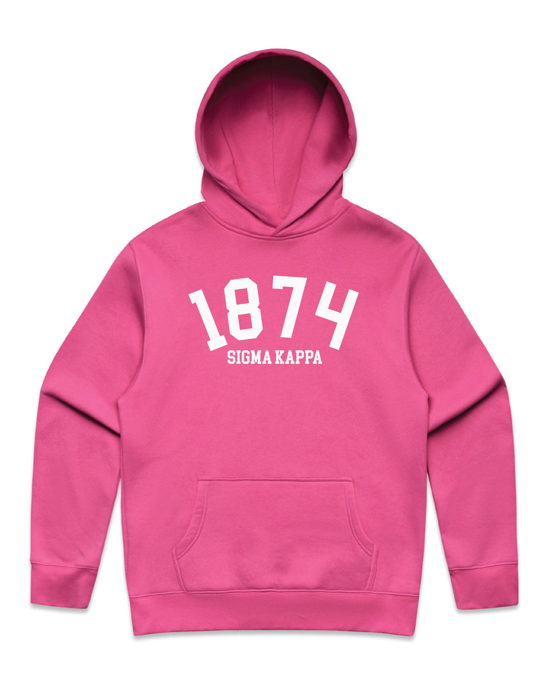 Est Year Hot Pink Heavy Weight Sorority Hoodie