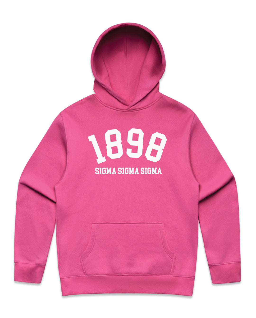 Est Year Hot Pink Heavy Weight Sorority Hoodie