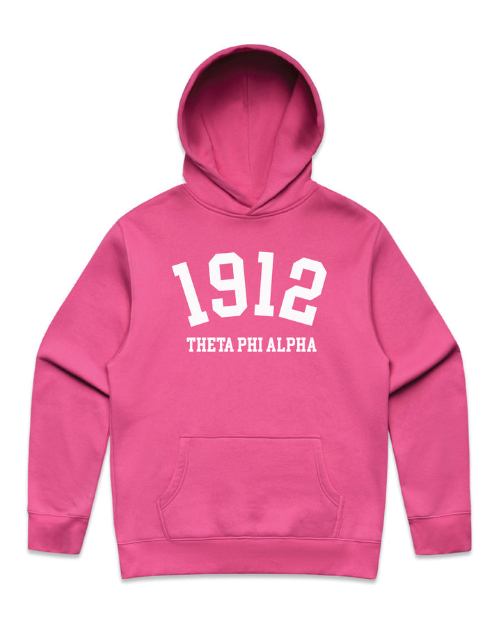 Est Year Hot Pink Heavy Weight Sorority Hoodie