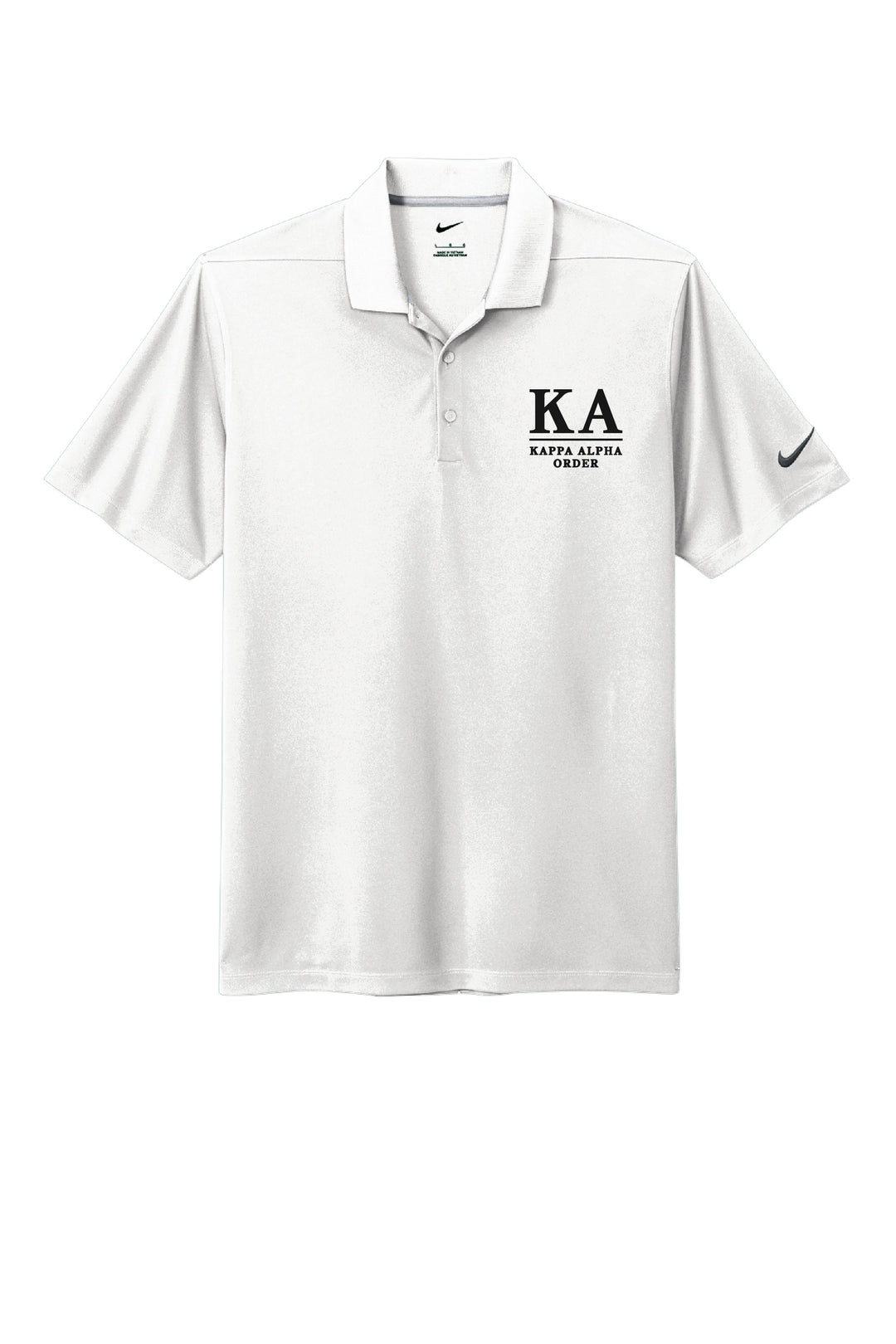 Fraternity White Nike Polo