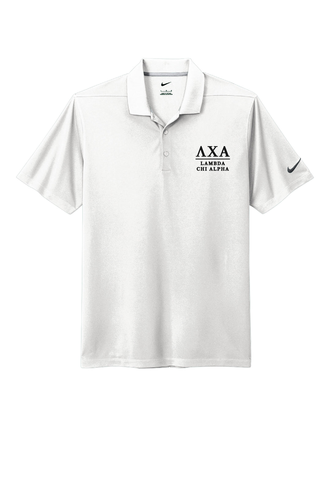 Fraternity White Nike Polo