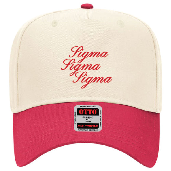 Script Embroidered Sorority Hat