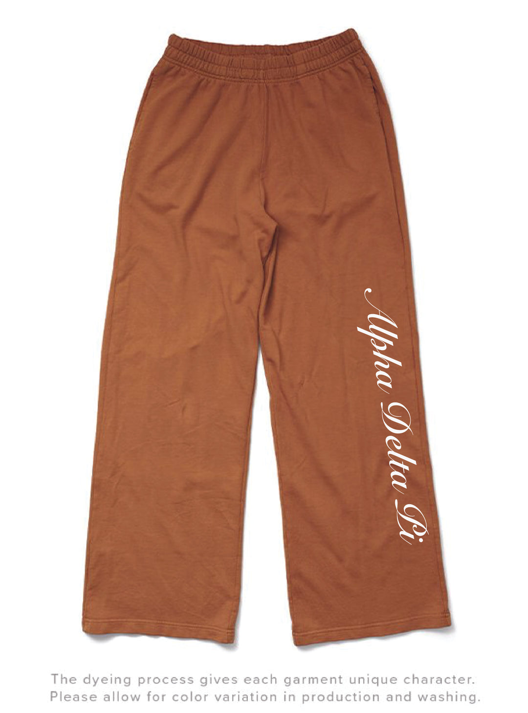 Alpha Delta Pi Heart Caffeine Light Weight Wide Leg Pant