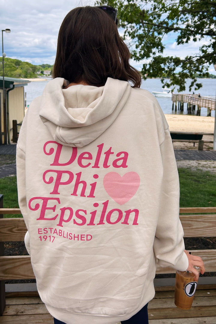 Heart Sorority Ivory Hoodie