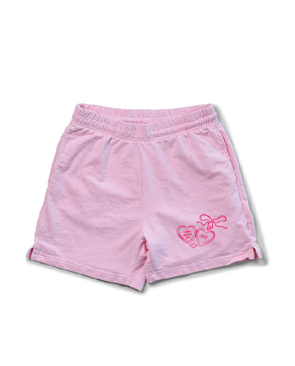 Heart Locket Bubblegum Sorority Shorts