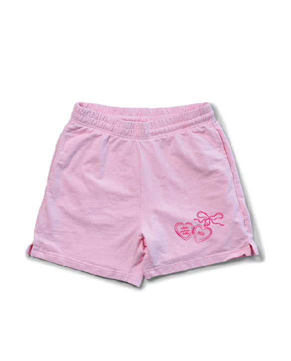 Heart Locket Bubblegum Sorority Shorts